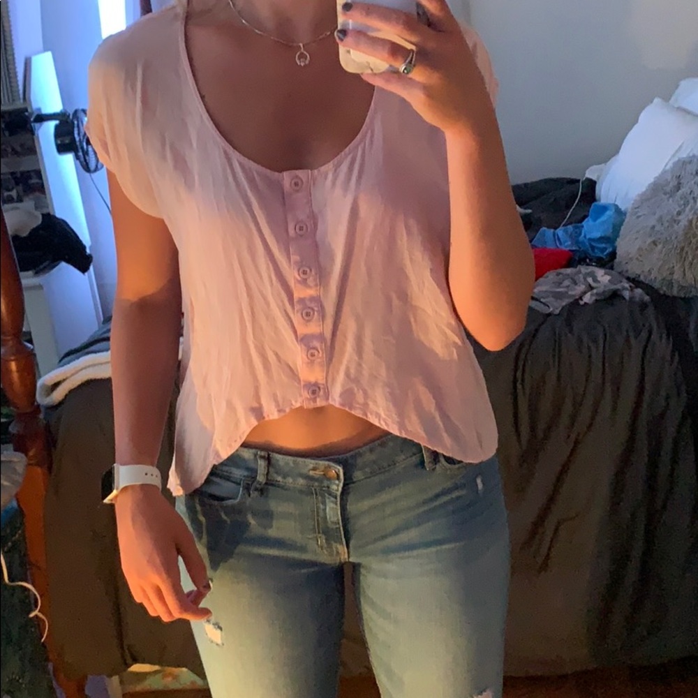 Floral back shirt